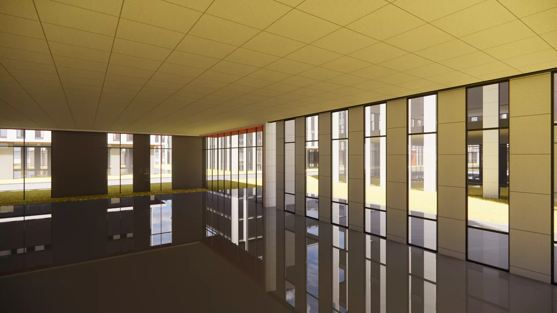 Office Building - Green Intelligence Tower 3D model_4