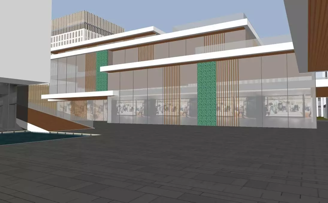 Office Building - Green Intelligence Tower 3D model_11