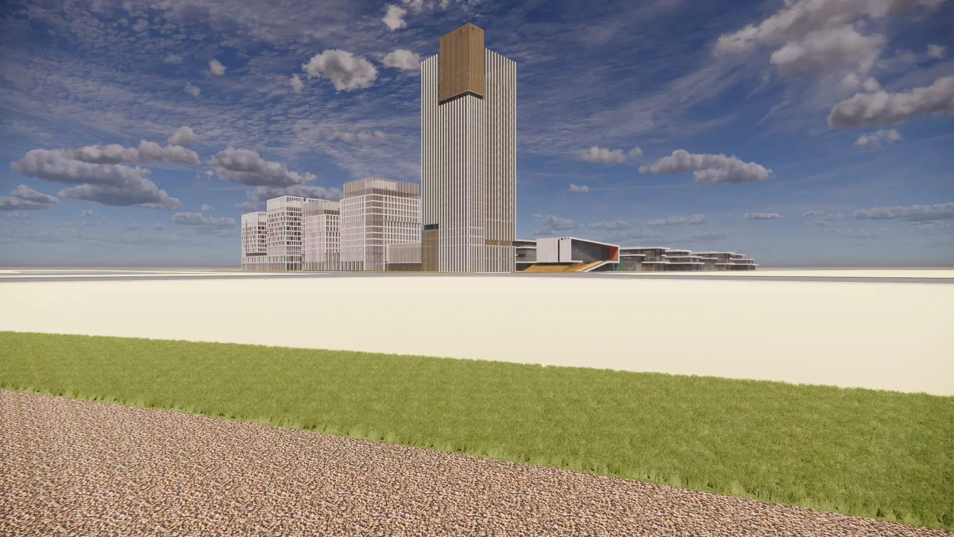 Office Building - Green Intelligence Tower 3D model_6