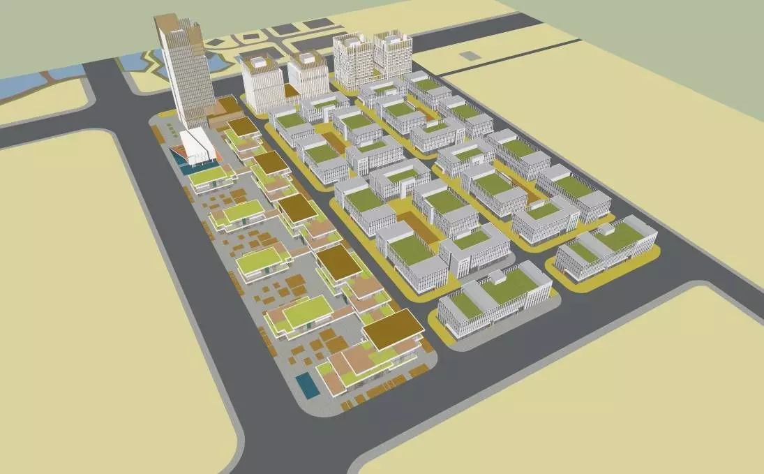 Office Building - Green Intelligence Tower 3D model_18