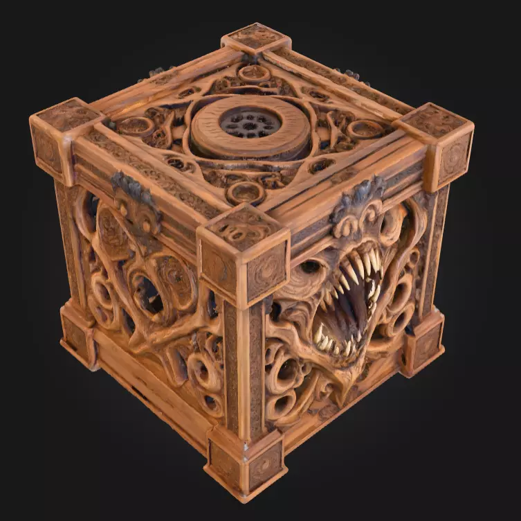 Soulless Pandora Crate Low-poly 3D model_8