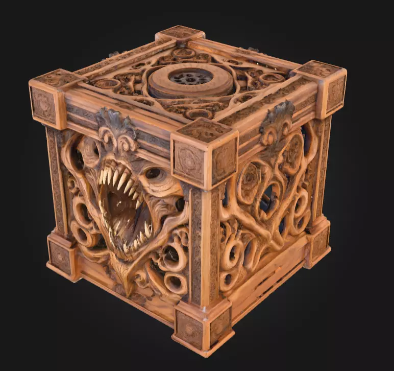 Soulless Pandora Crate Low-poly 3D model_7