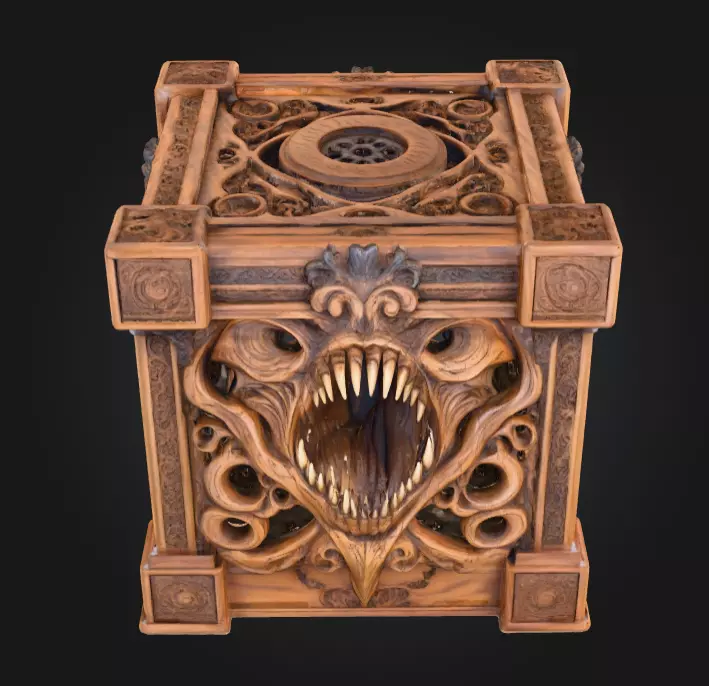 Soulless Pandora Crate Low-poly 3D model_6