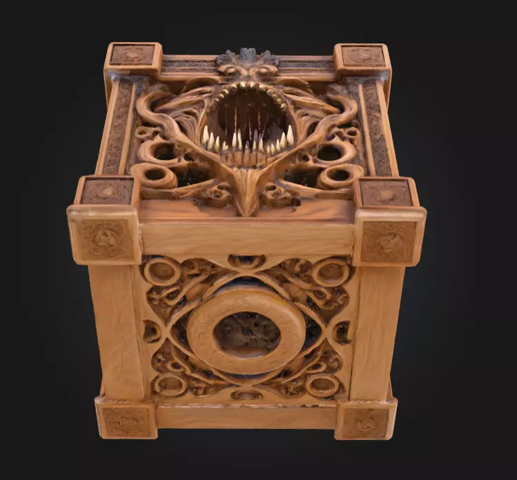 Soulless Pandora Crate Low-poly 3D model_9