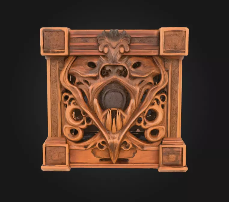 Soulless Pandora Crate Low-poly 3D model_3