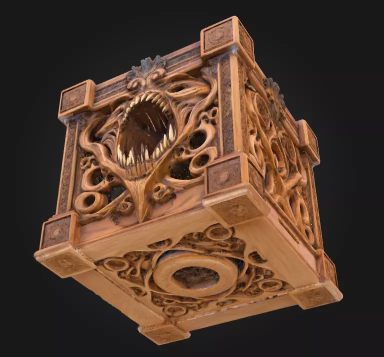 Soulless Pandora Crate Low-poly 3D model_10