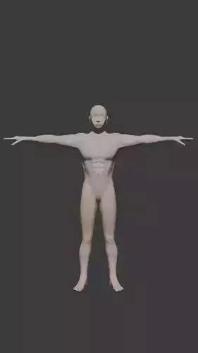 Rigged Muscular man