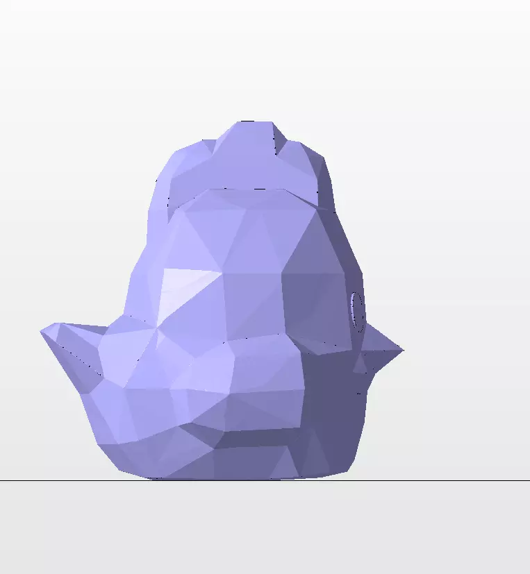 Lowpoly Chicken Figurine FREE Free 3D print model_3