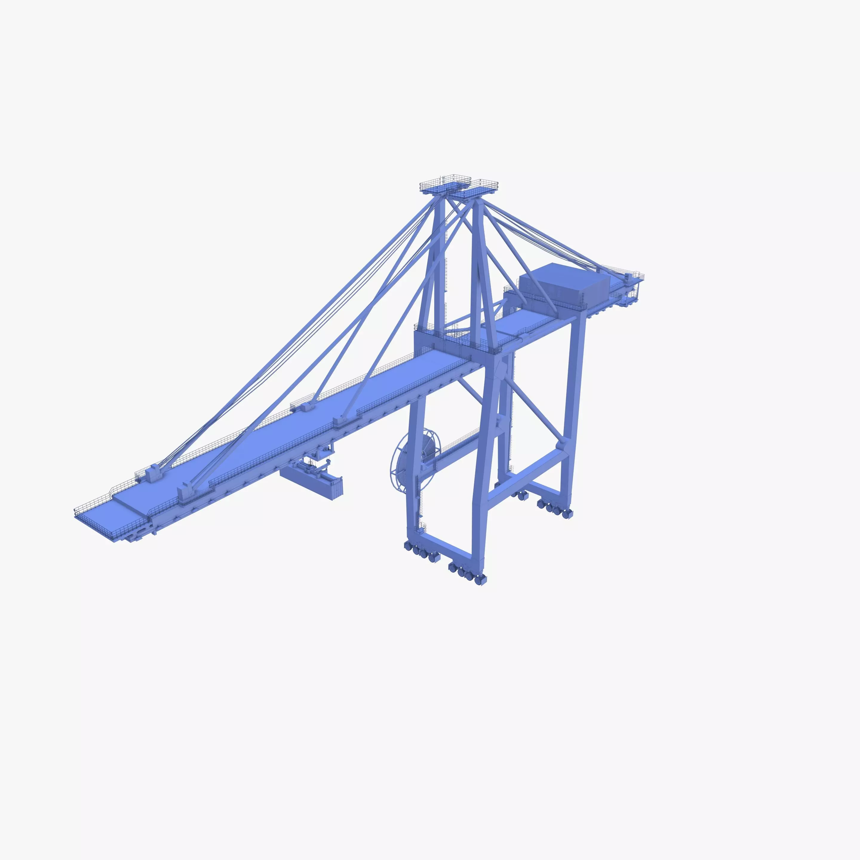 Container Port Crane V2 3D model_16