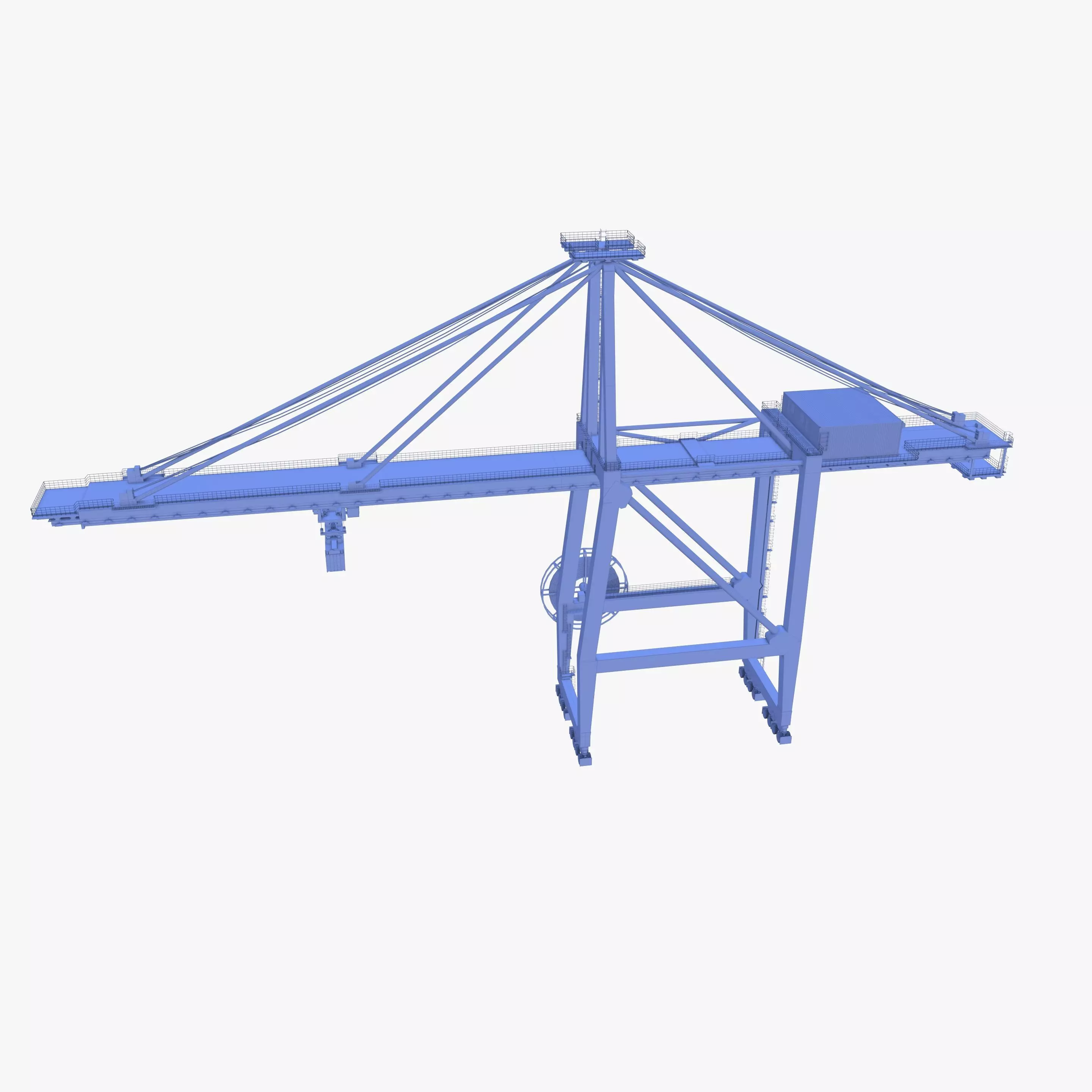Container Port Crane V2 3D model_17