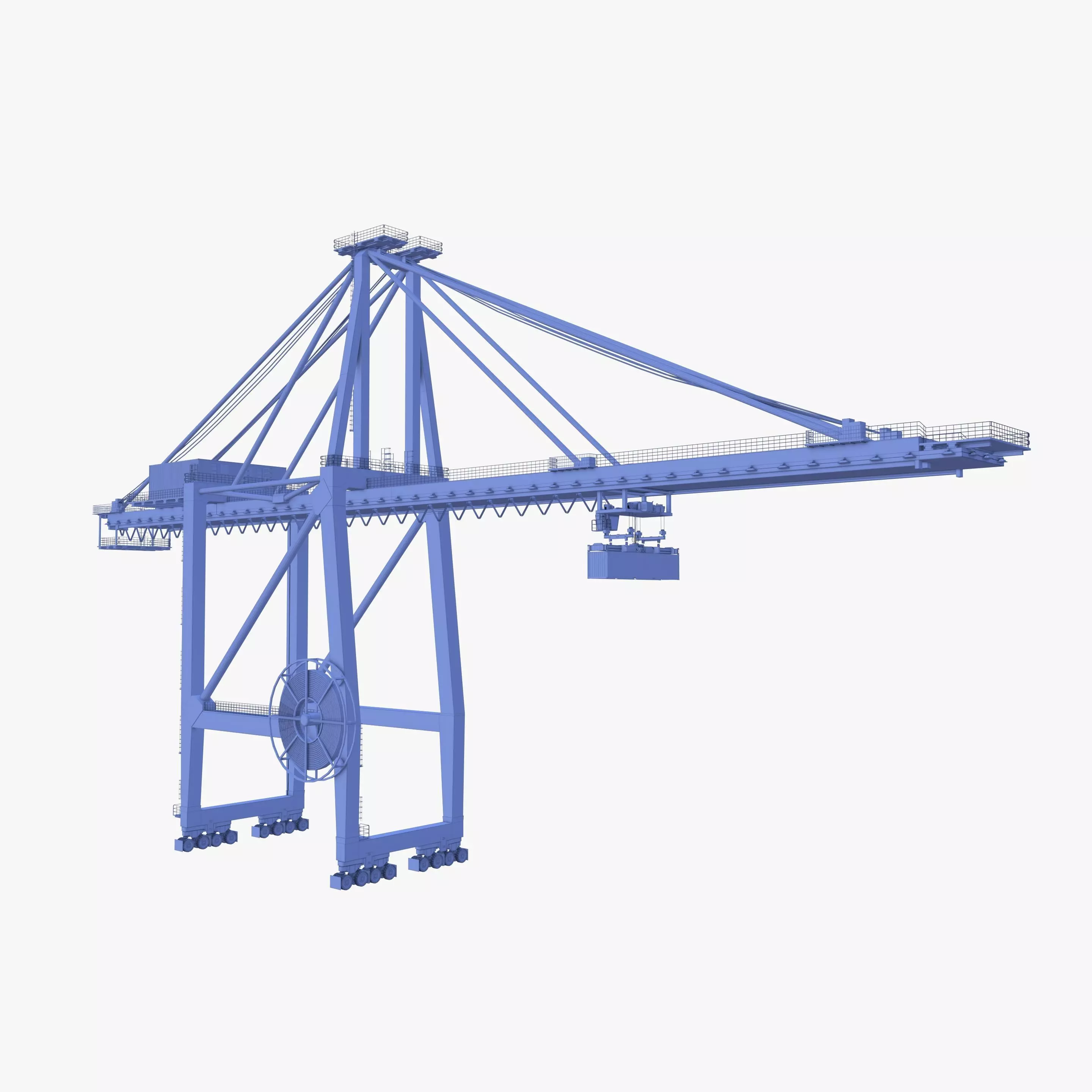 Container Port Crane V2 3D model_18