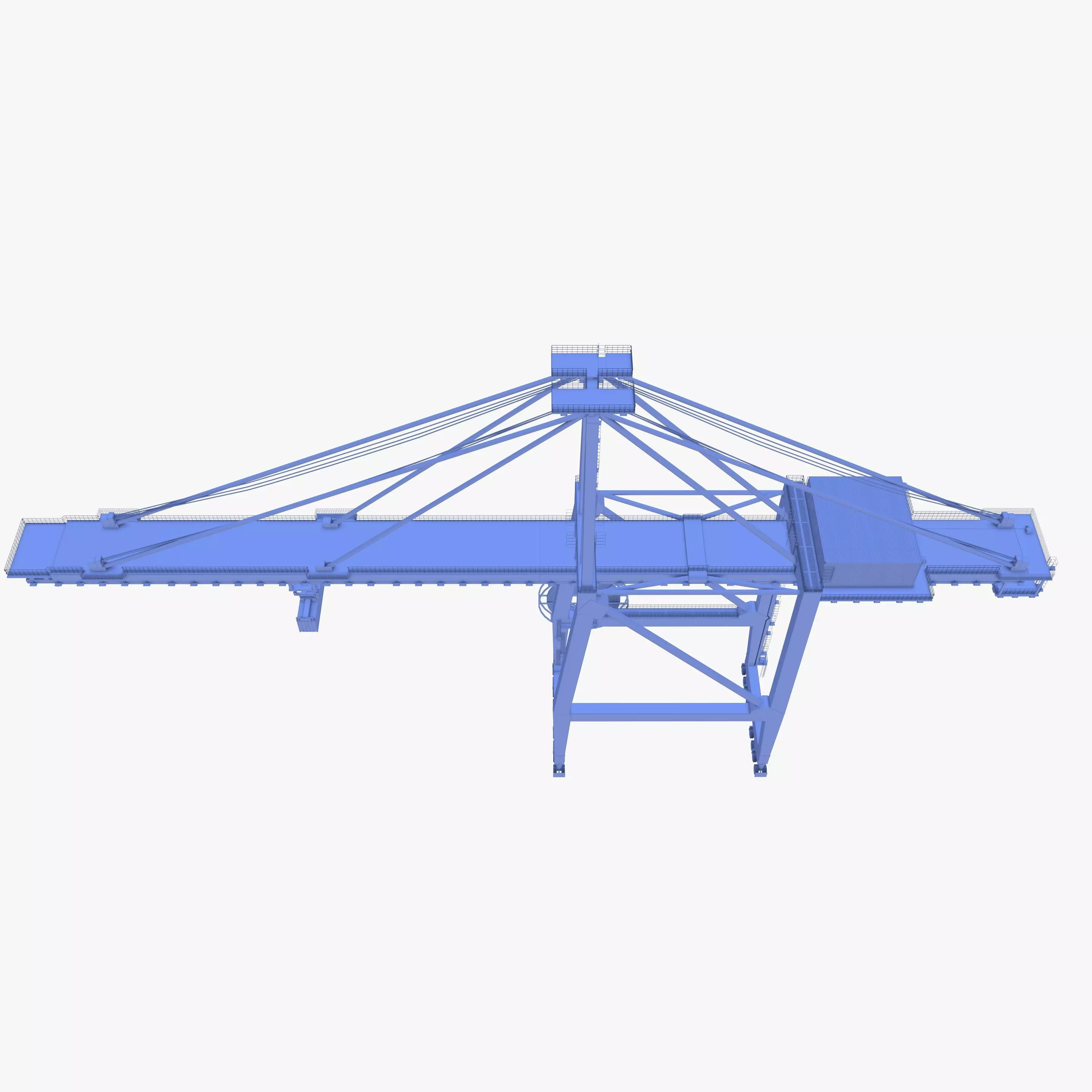Container Port Crane V2 3D model_20