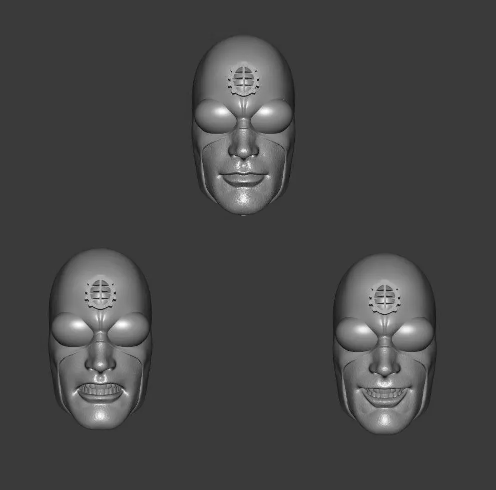 DC CLASSICS SILVER SCARAB FROM INFINITY INC 3-PACK HEADSCULPT 3D print model_0