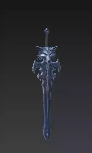 Wolf Sword Fantasy Collection - Stylized 3D Weapons 3D model