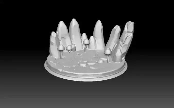 Fantasy Miniature Base -3D printing model 3D print model
