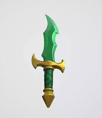 Green Sword 3D Asset