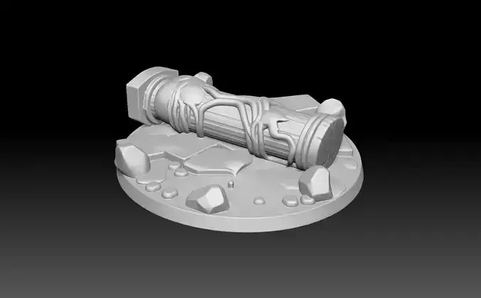 Fantasy Miniature Base -3D printing model 3D print model