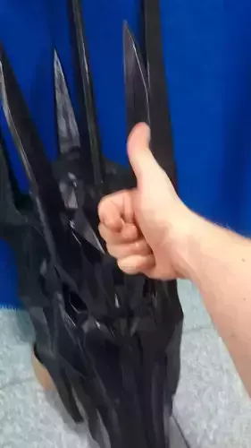 Sauron The Dark Lord Helmet  Lord of the Rings 3D Model 3D print model