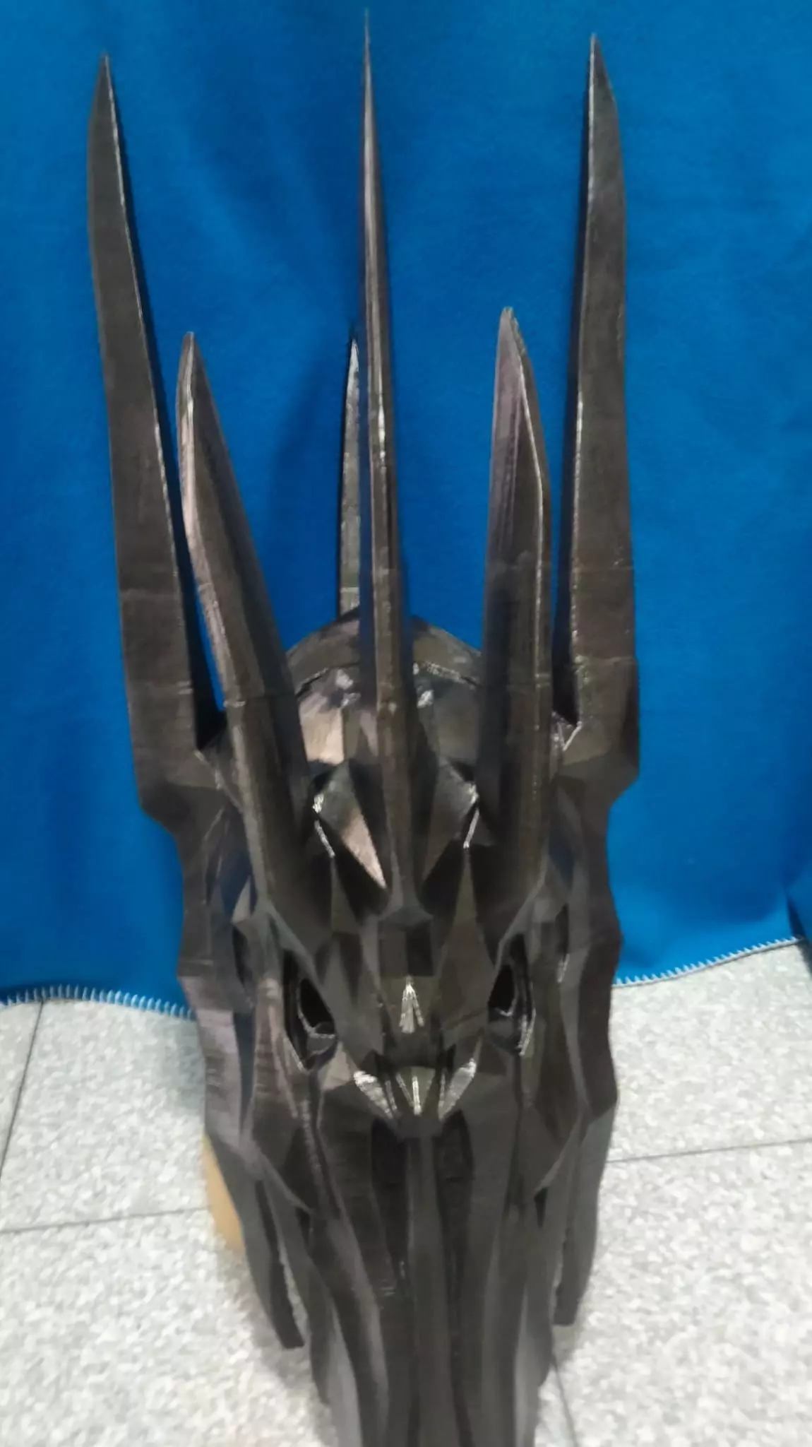 Sauron The Dark Lord Helmet  Lord of the Rings 3D Model 3D print model_5