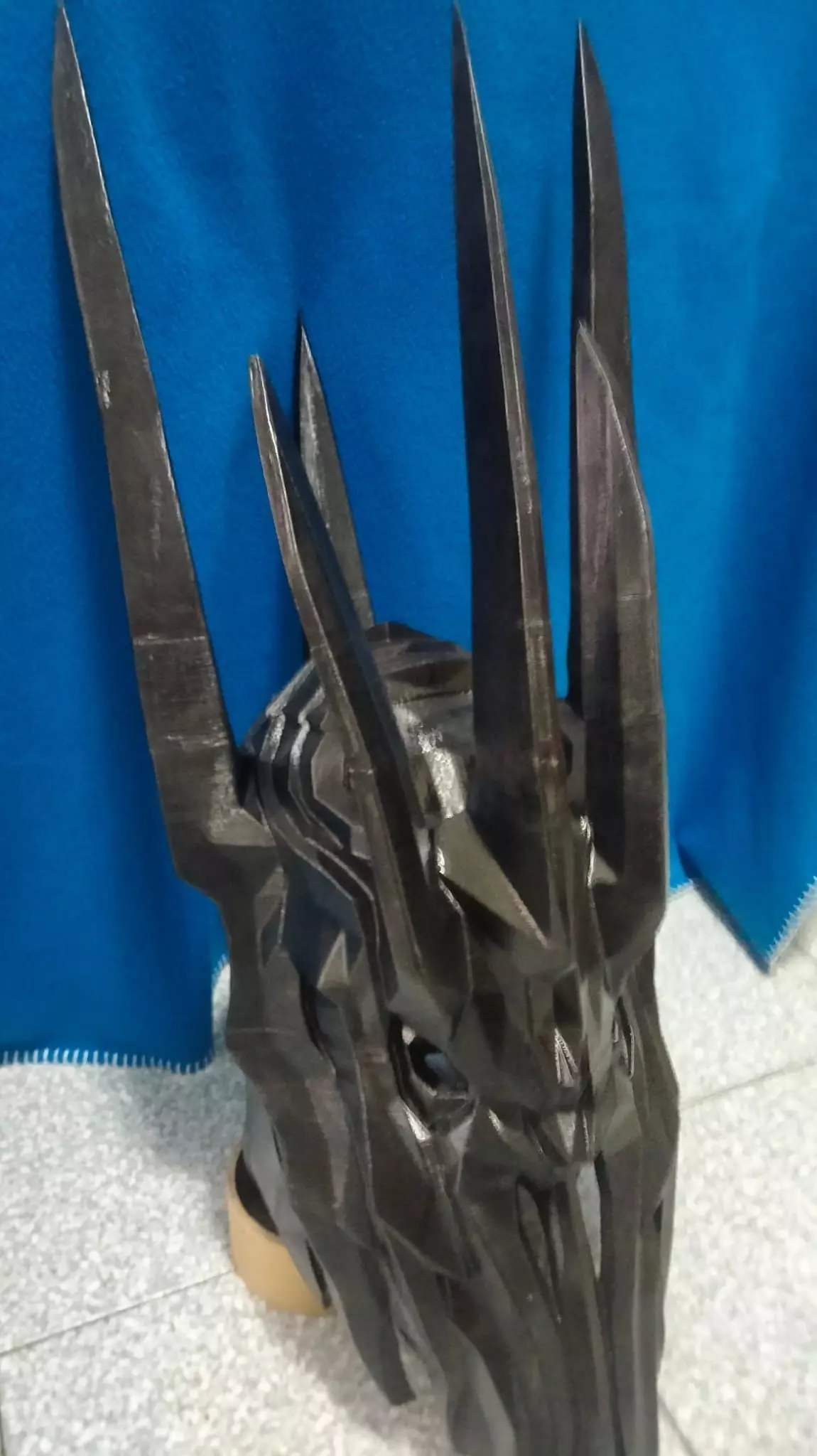 Sauron The Dark Lord Helmet  Lord of the Rings 3D Model 3D print model_6