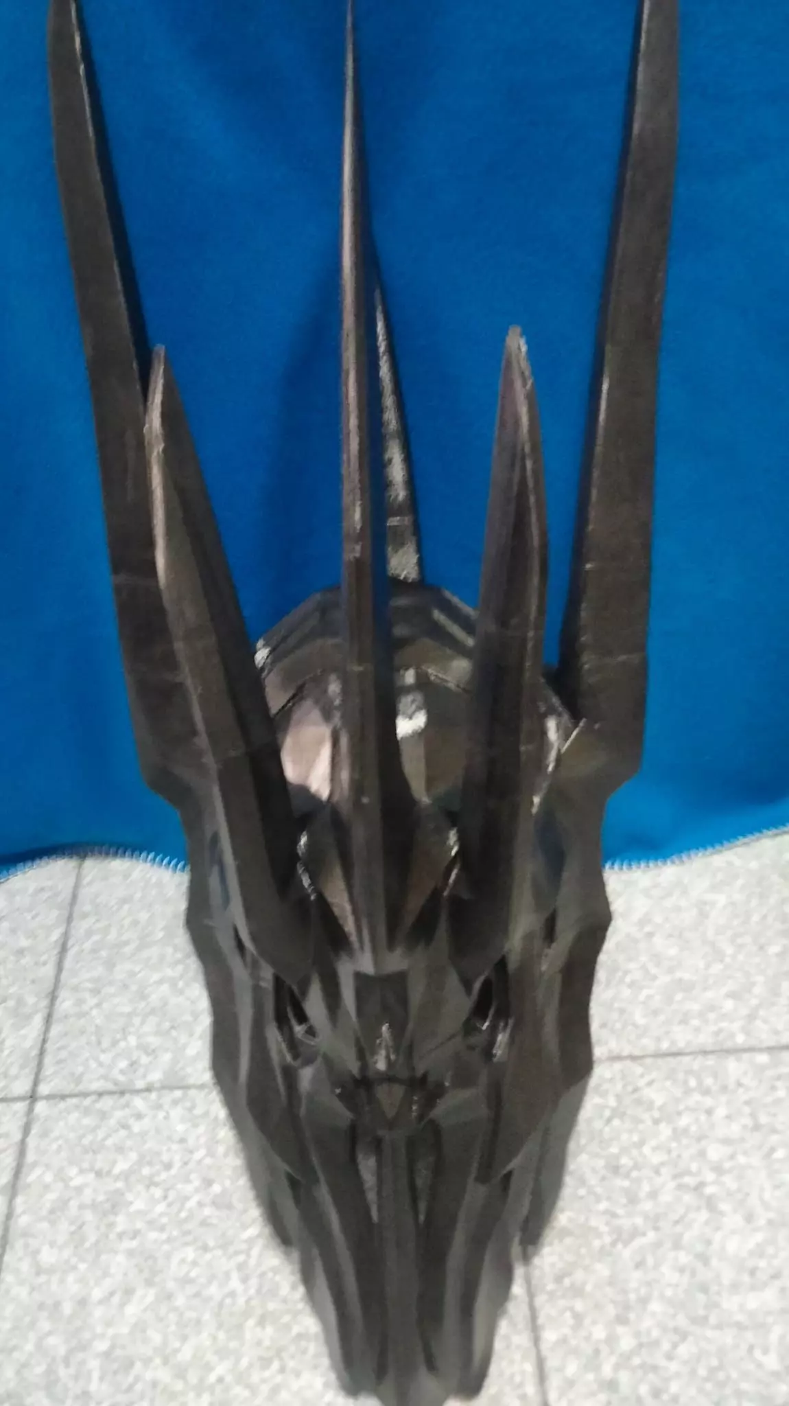 Sauron The Dark Lord Helmet  Lord of the Rings 3D Model 3D print model_3