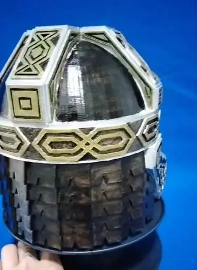 Casco de Gimli Replica 3D lista para imprimir 3D print model_2