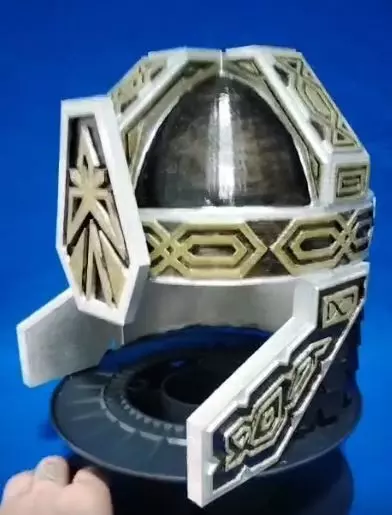 Casco de Gimli Replica 3D lista para imprimir 3D print model_0