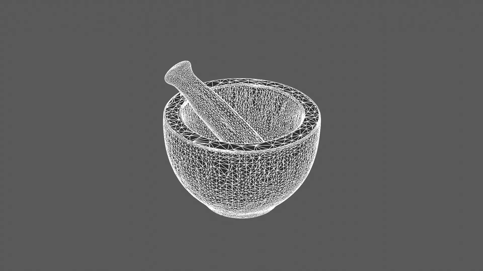 Realistic Mortar and Pestle 3D Model 3D model_6