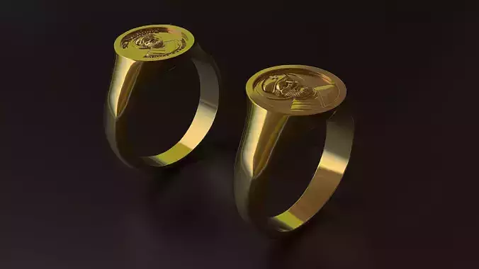 St  Nicholas Ring 3D Model for Silver or Gold Printing