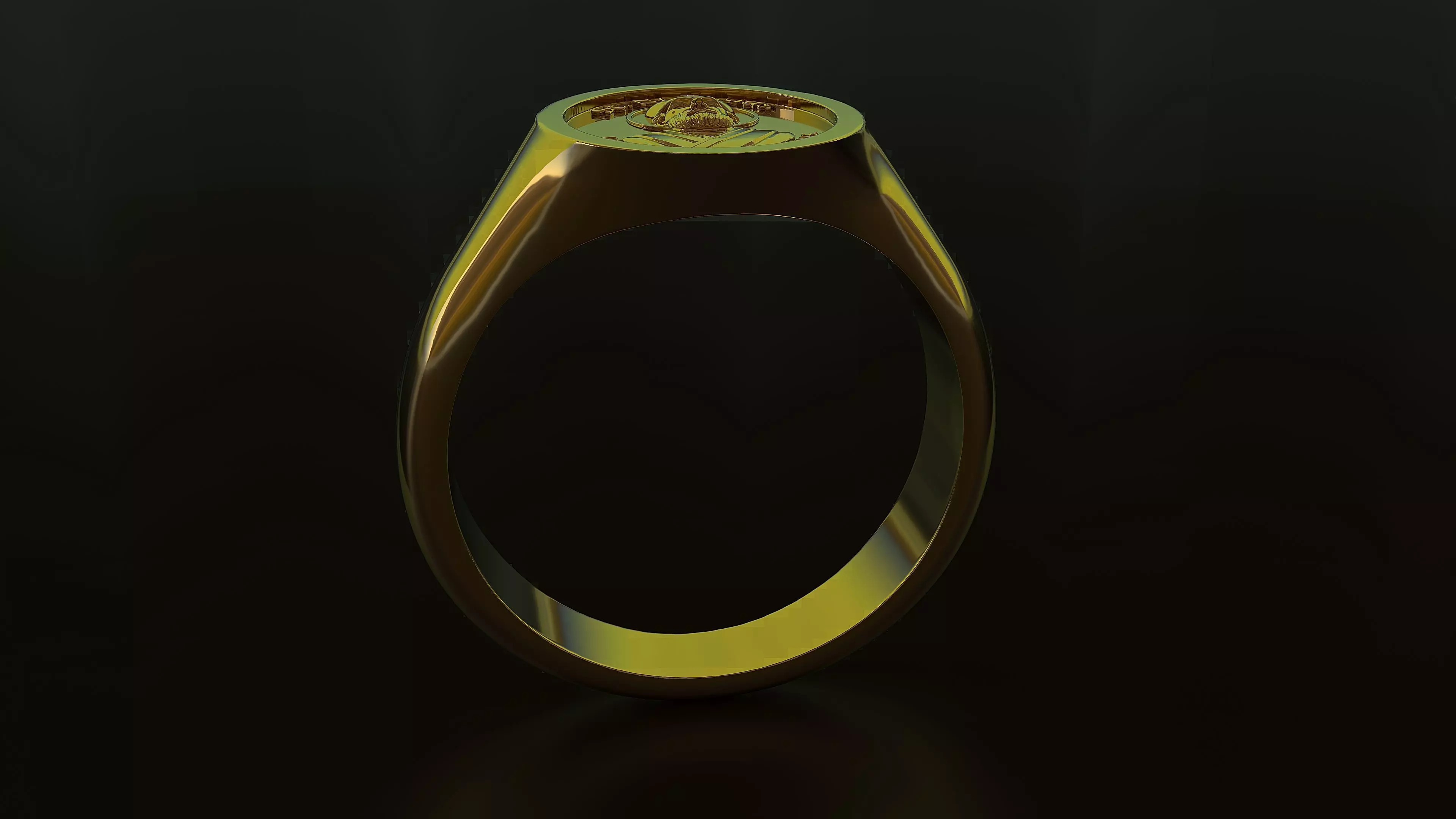 St  Nicholas Ring 3D Model for Silver or Gold Printing 3D print model_4