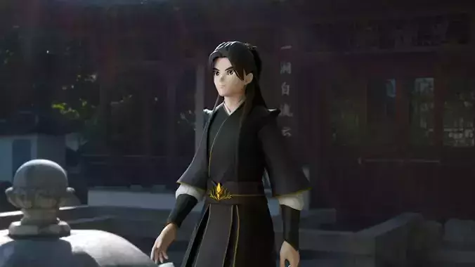 Hanfu Hero 3D Character
