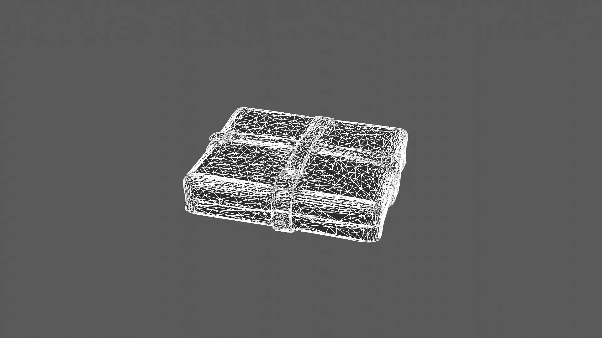 Vintage Leather Briefcase 3D Model 3D model_6