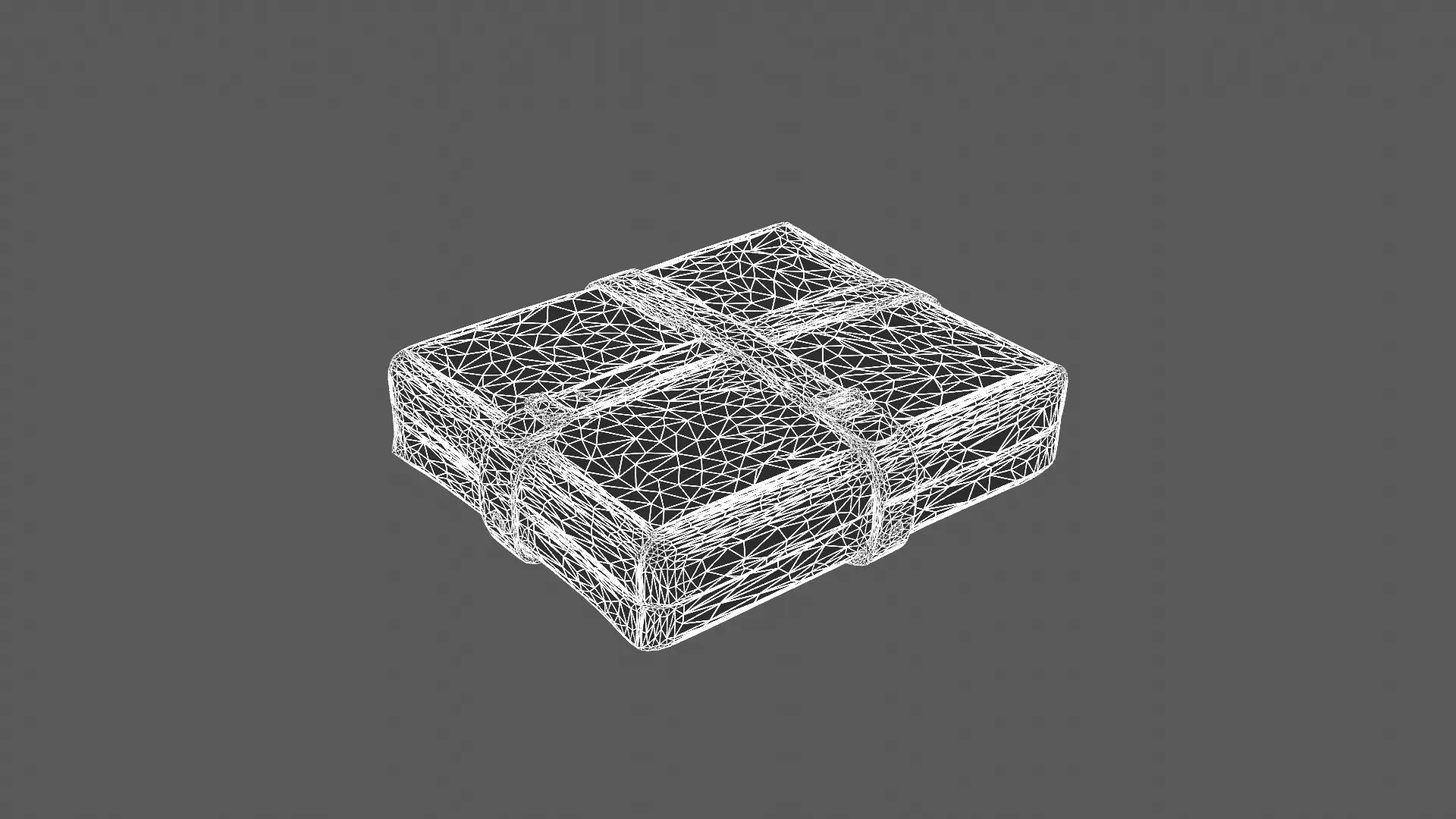 Vintage Leather Briefcase 3D Model 3D model_5