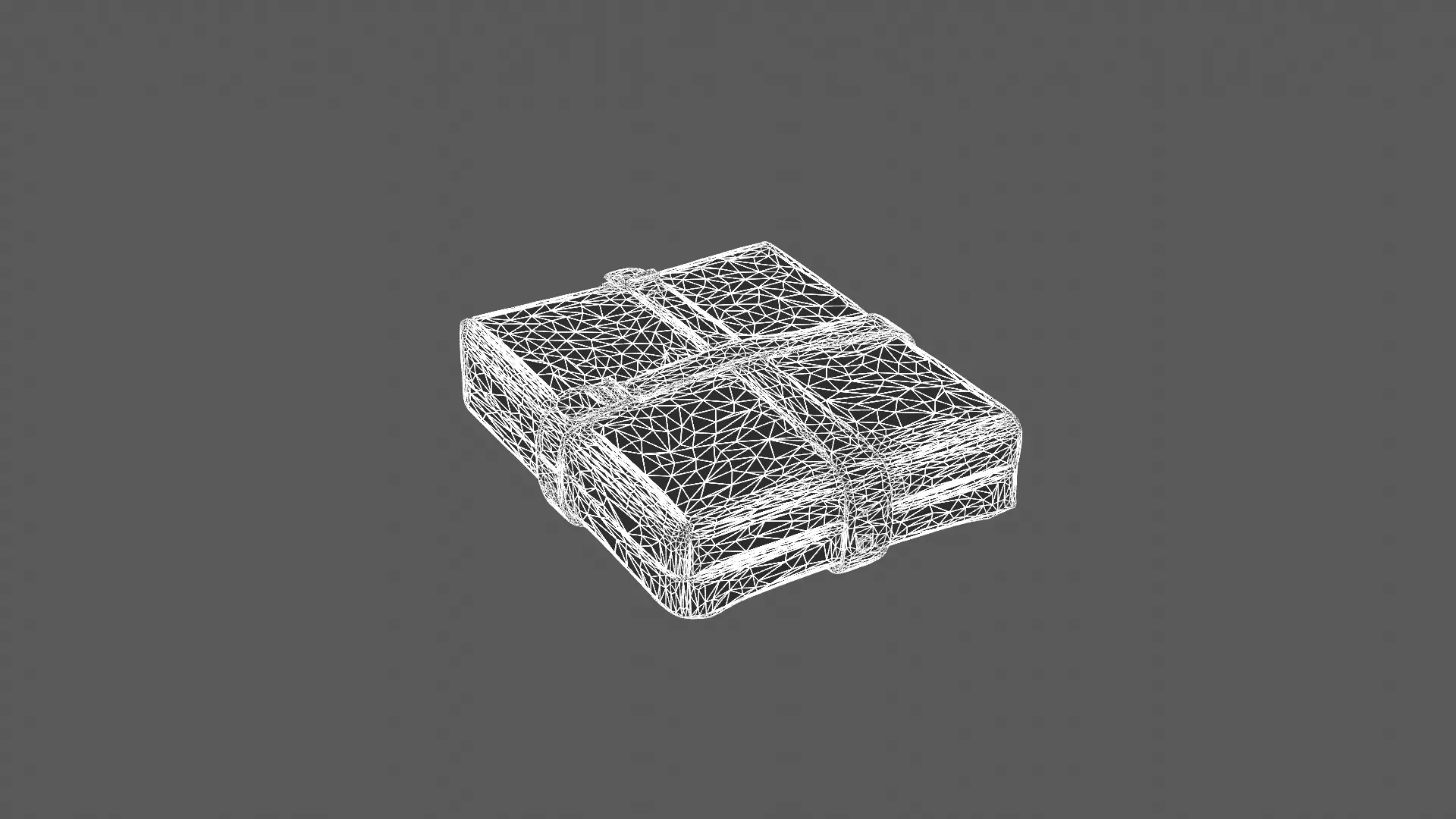 Vintage Leather Briefcase 3D Model 3D model_7