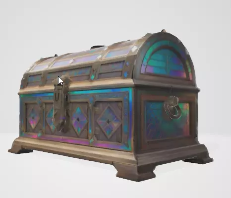 Rustic 3D Chest Model Ideal for Fantasy and Loot Systems 3D model_2
