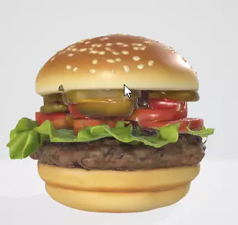 Tasty 3D Hamburger Model Add Flavor to Your Visuals 3D model