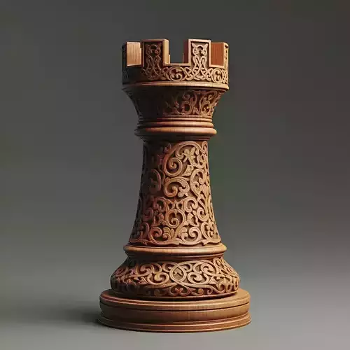 Medieval Rook Chess Piece