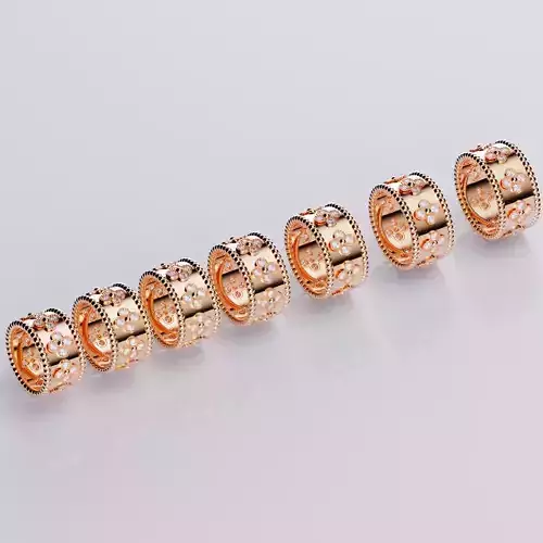 Perlee Clovers Rings Style All Sizes Collection Separate