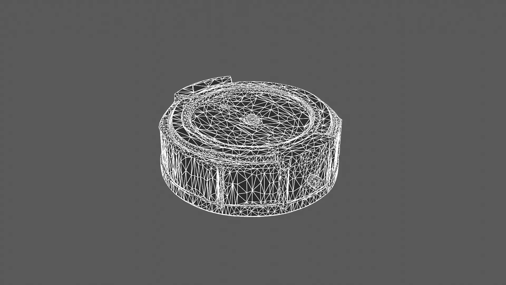 Vintage Wooden Compass 3D Model 3D model_5