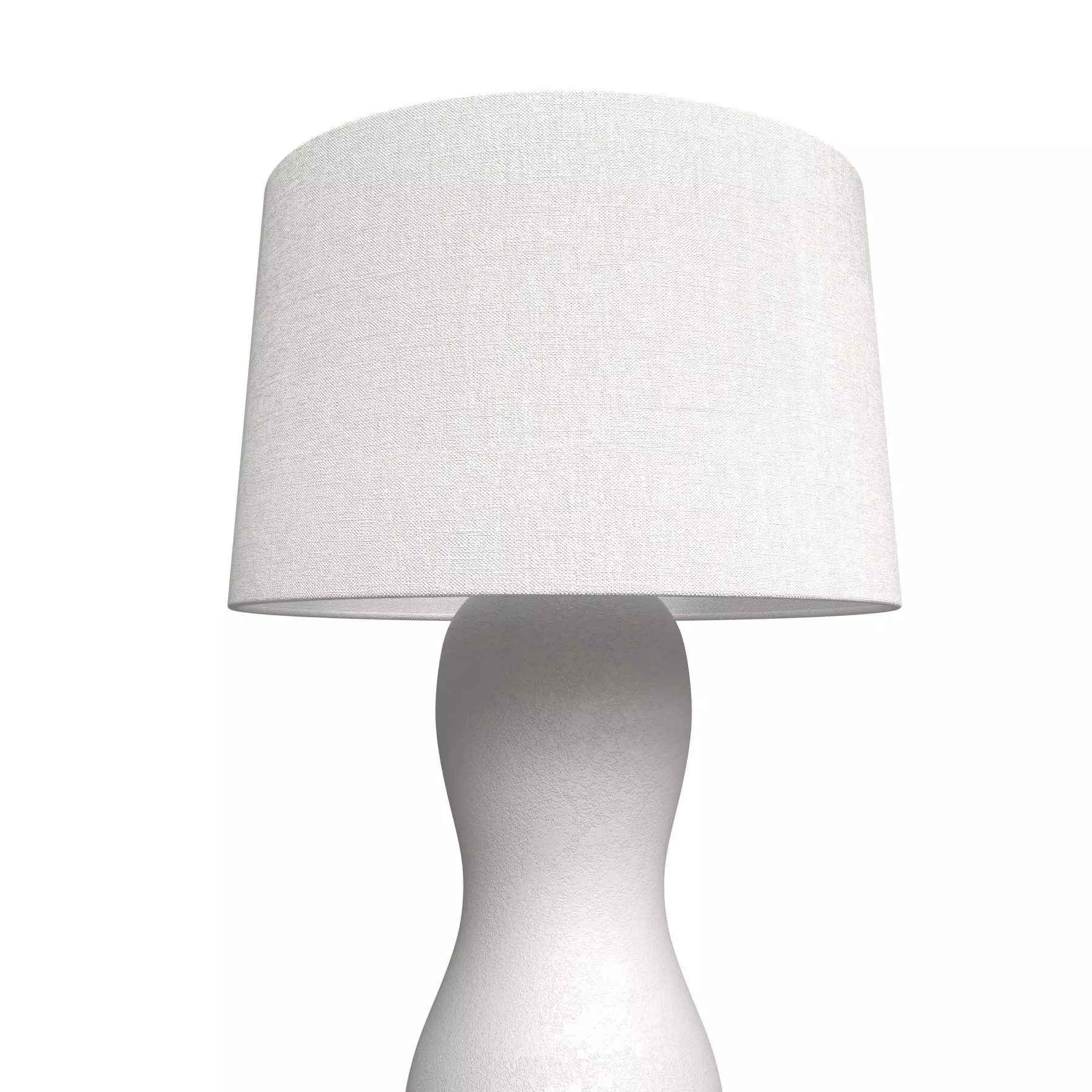 Contemporary Besame Floor Lamp in Cream Lacquer by Robert Kuo 3D model_5