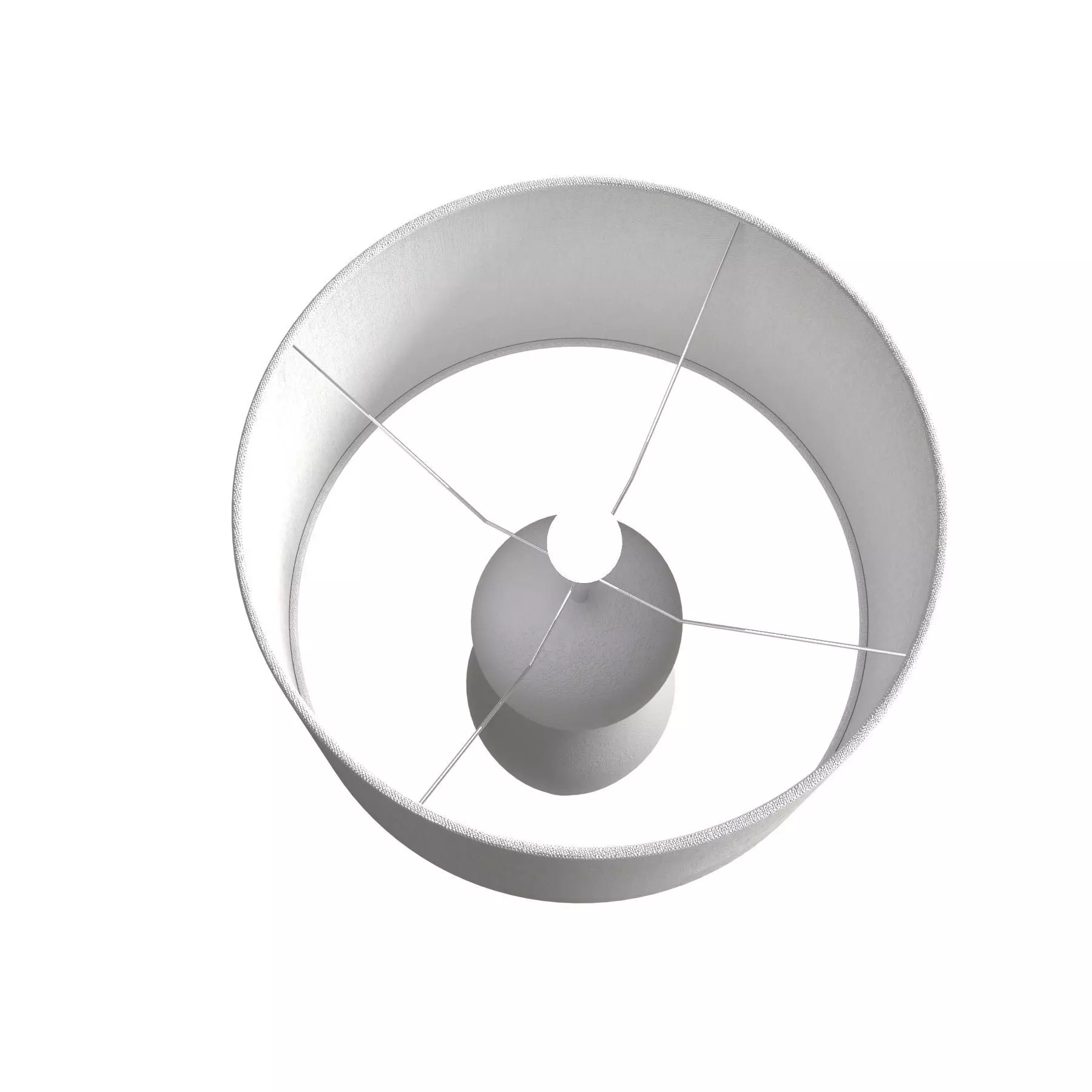 Contemporary Besame Floor Lamp in Cream Lacquer by Robert Kuo 3D model_4