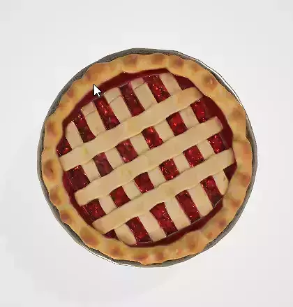 Delicious 3D Pie Model Perfect for Food Scenes and Animations