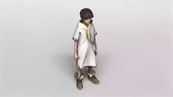 Stylized Young Adventurer 3D Model