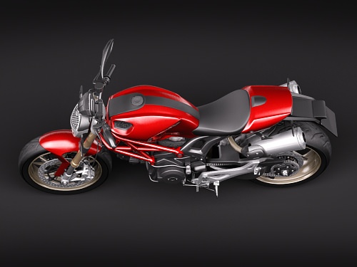 ducati monster 2009 3D model_7
