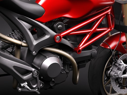 ducati monster 2009 3D model_5