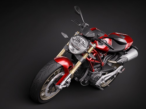 ducati monster 2009 3D model_1