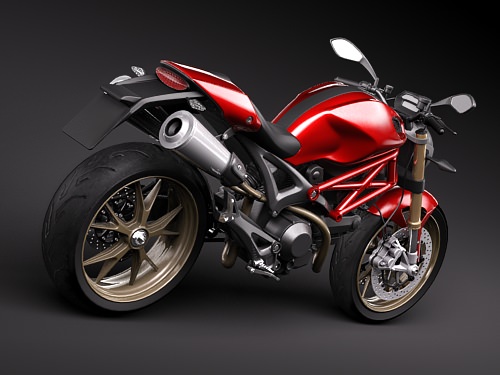 ducati monster 2009 3D model_4