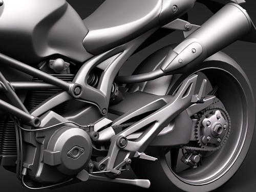 ducati monster 2009 3D model_9