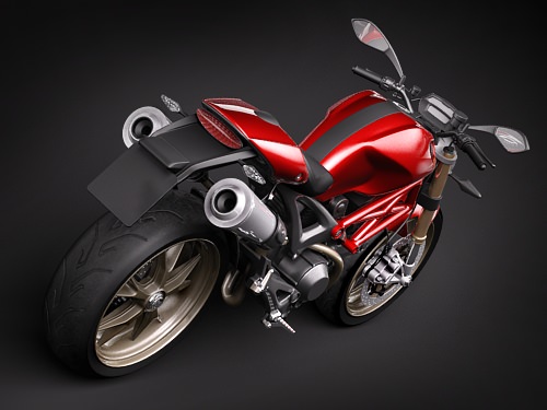 ducati monster 2009 3D model_3