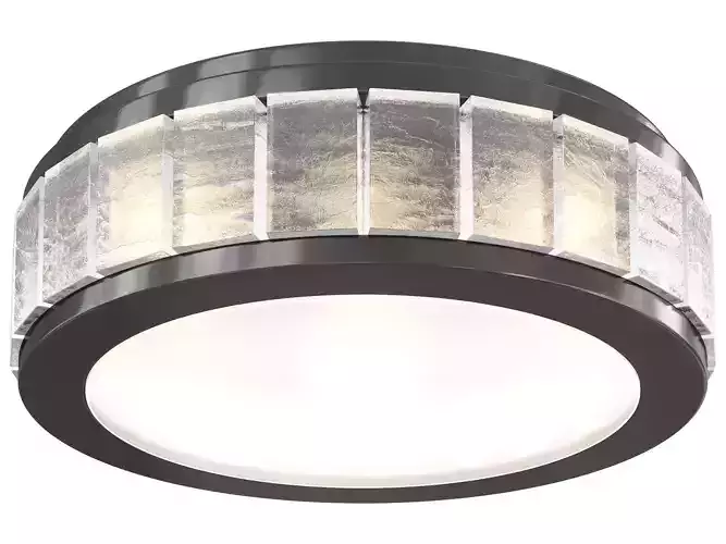 Textured Glass Flush mount